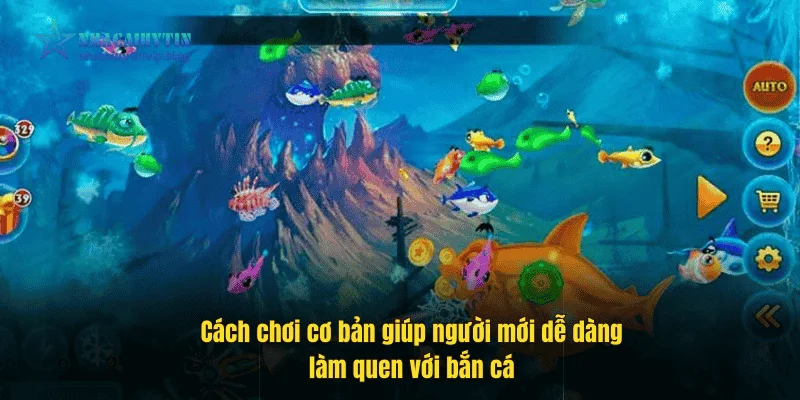 Cách chơi cơ bản giúp người mới dễ dàng làm quen với bắn cá.