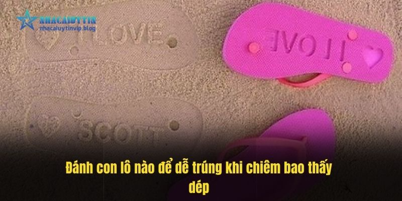 Đánh con lô nào để dễ trúng khi chiêm bao thấy dép
