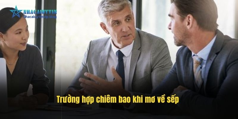 Trường hợp chiêm bao khi mơ về sếp